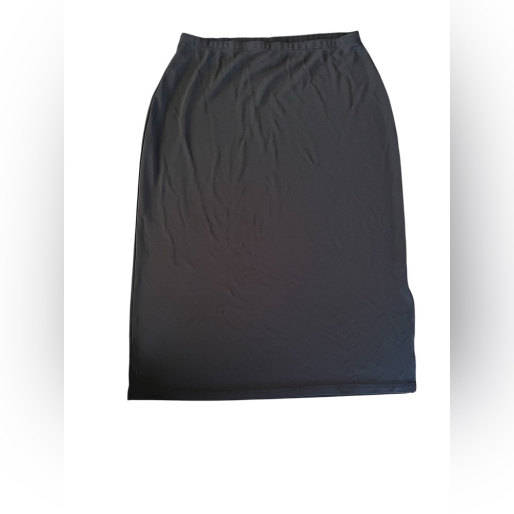 Vintage 90s Gap Black Midi Skirt, L